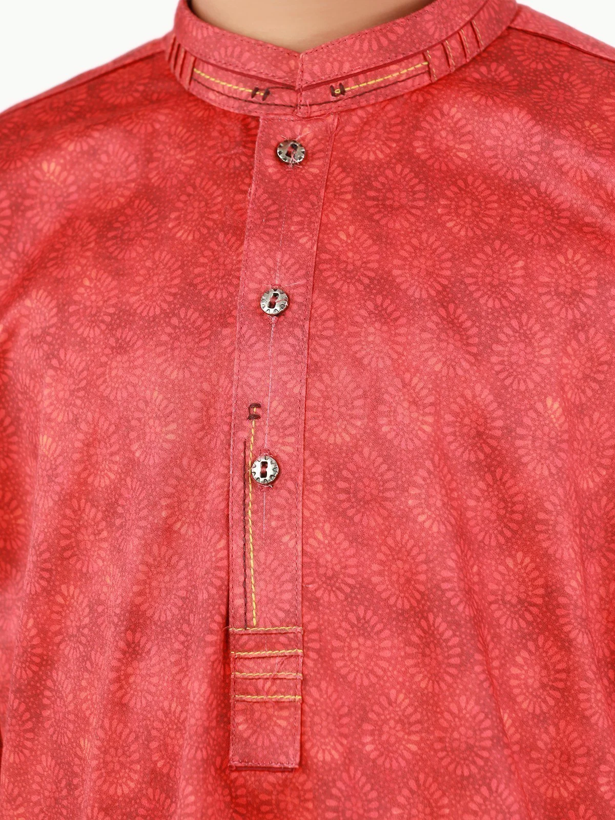 Boy's Coral Kurta - EBTK22-3842 - Image 5