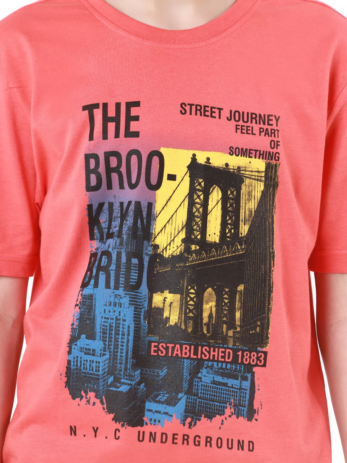 Boy's Coral T-Shirt - EBTTS22-008 - Image 3