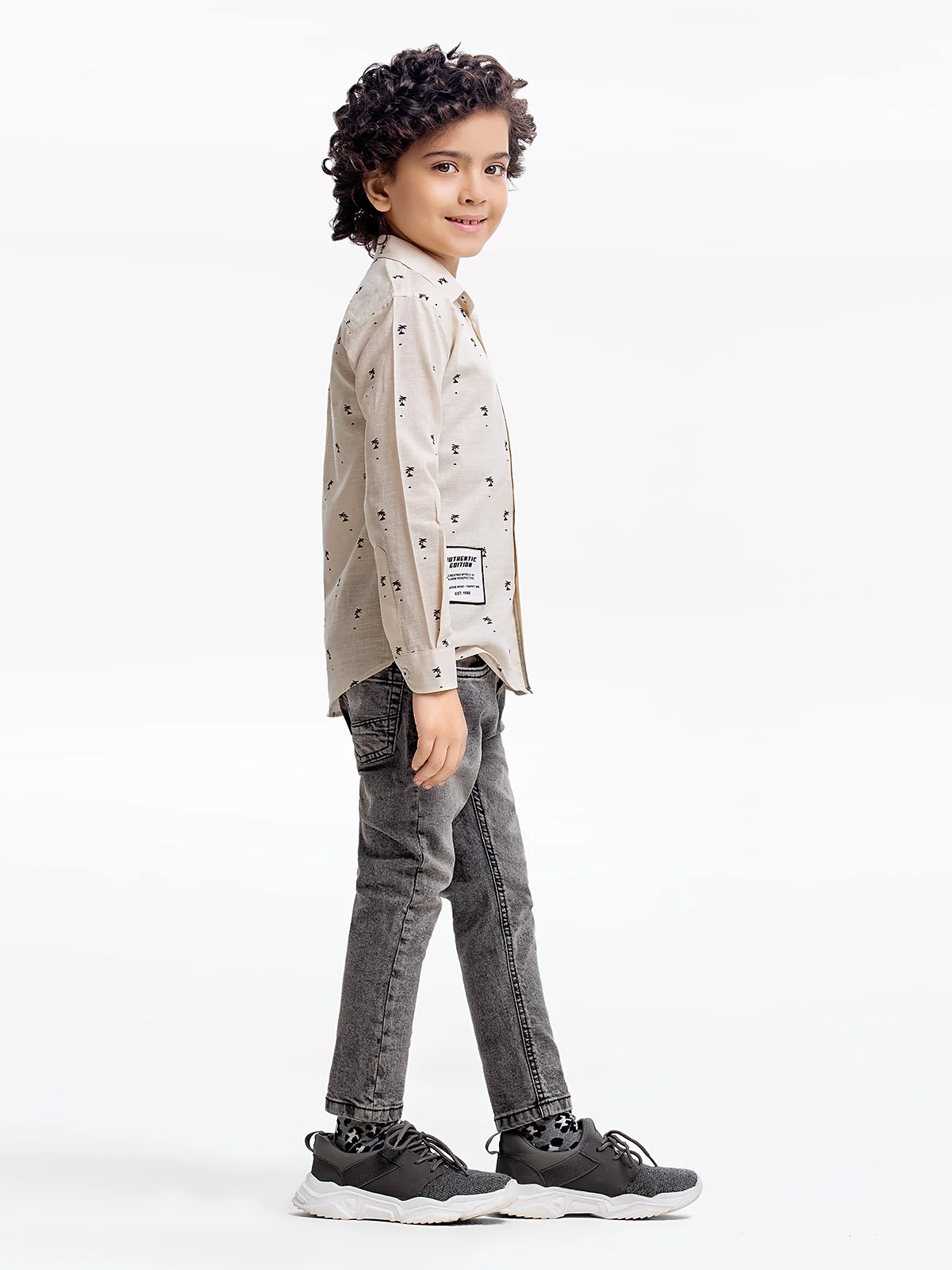 Boy's Cream Shirt - EBTS23-27511 - Image 4