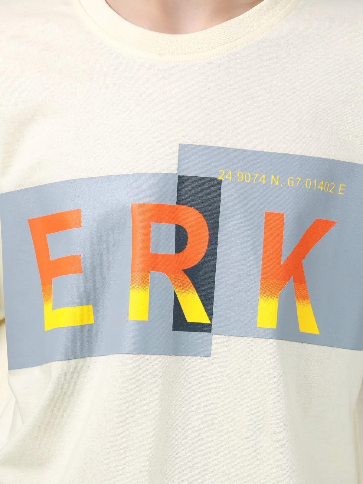 Boy's Cream T-Shirt - EBTTS23-022 - Image 4