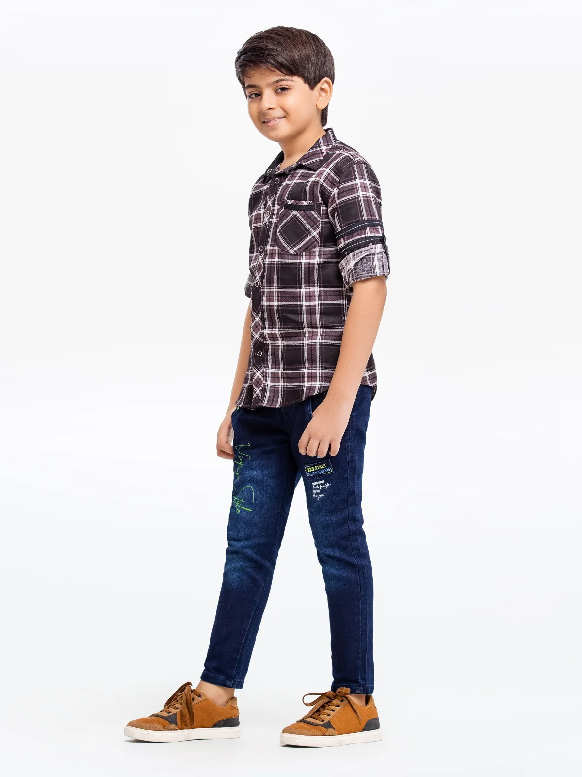 Boy's Dark Brown Shirt - EBTS23-27466 - Image 3