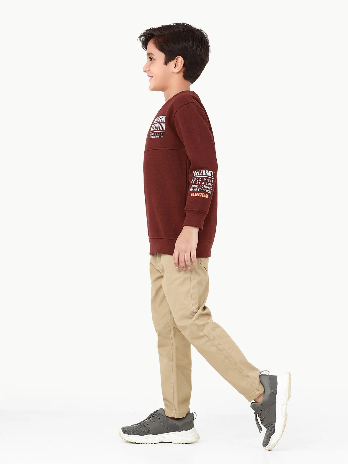 Boy's Dark Brown Sweatshirt - EBTSS22-001 - Image 3
