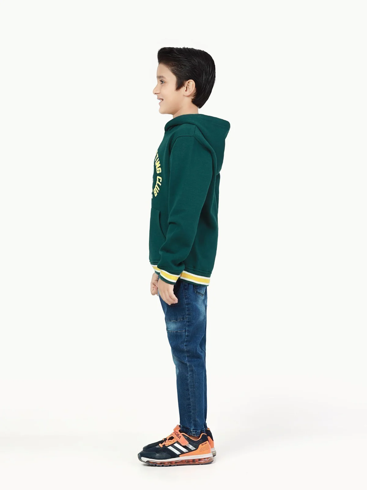 Boy's Dark Green Hoodie - EBTH22-021 - Image 3