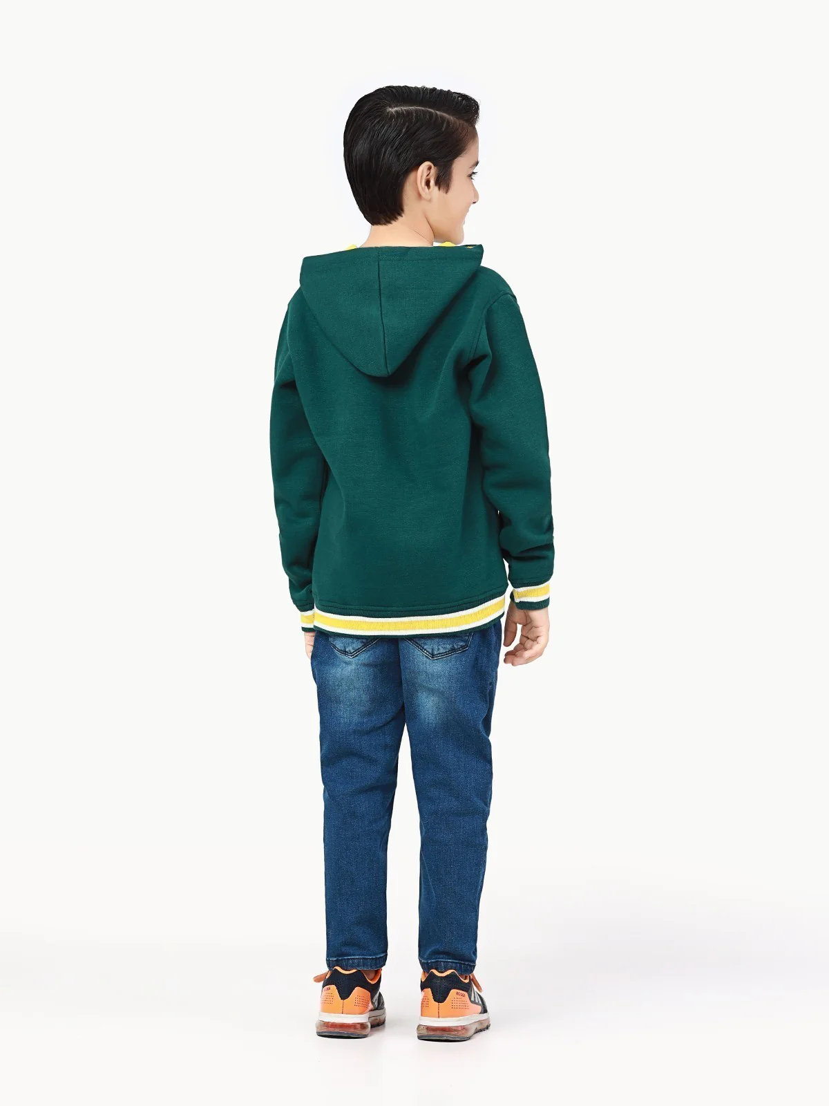 Boy's Dark Green Hoodie - EBTH22-021 - Image 6