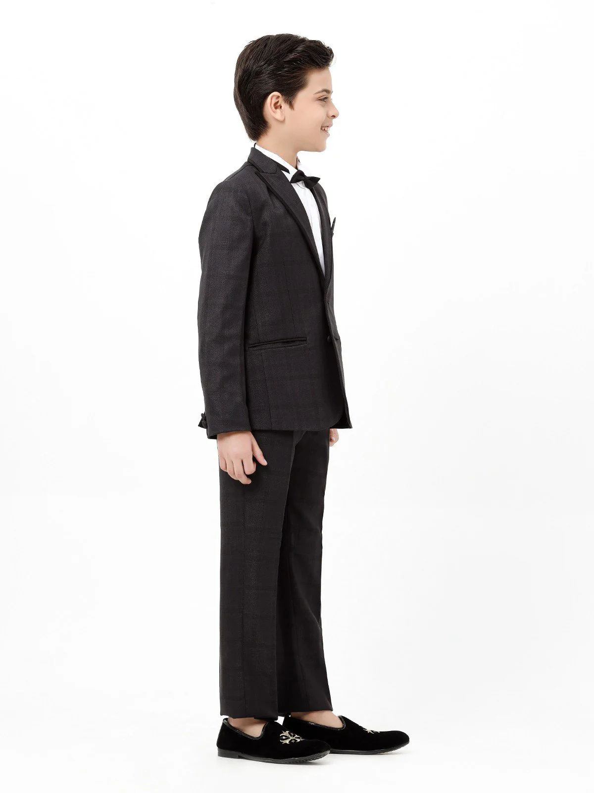 Boy's Dark Grey Coat Pant - EBTCPC22-4485 - Image 4