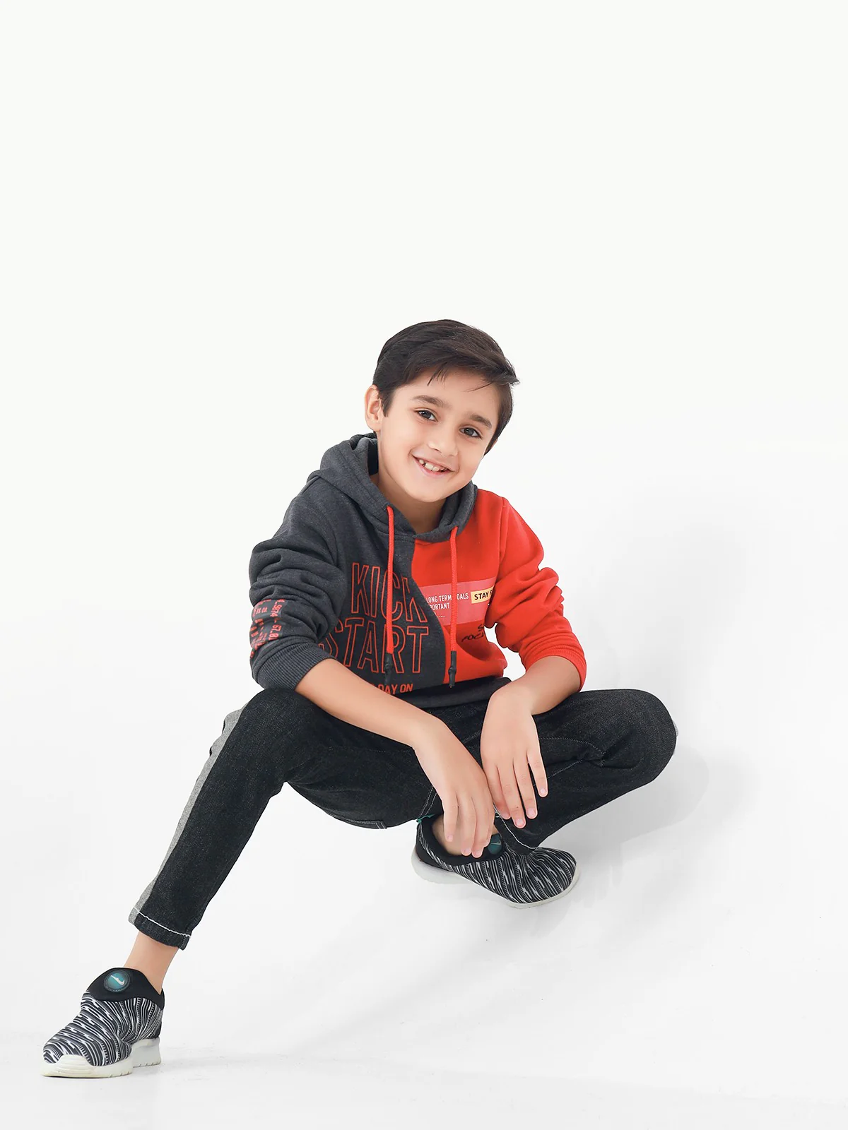 Boy's Dark Grey Hoodie - EBTH22-011 - Image 3