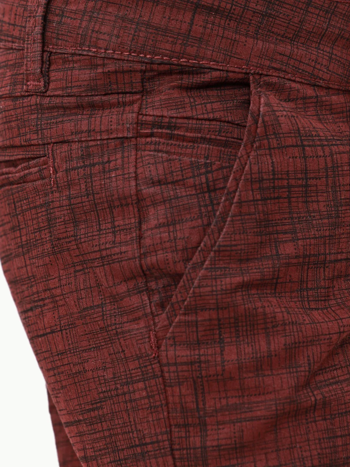 Boy's Dark Maroon Chino Pant - EBBCP23-008 - Image 4