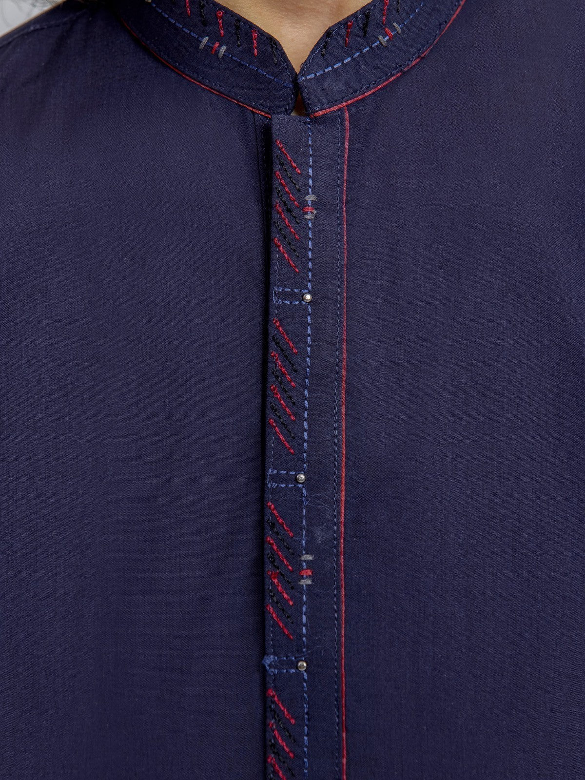 Boy's Dark Navy Kurta Shalwar - EBTKS23-3861 - Image 5