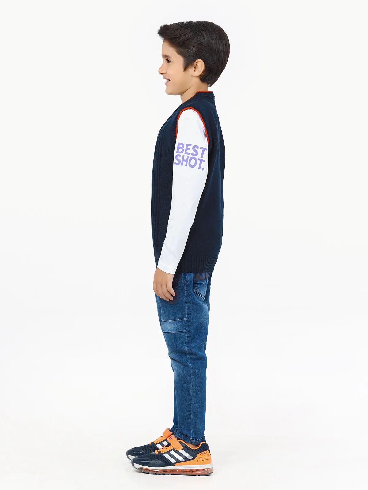 Boy's Dark Navy Sweater - EBTSWT22-016 - Image 3