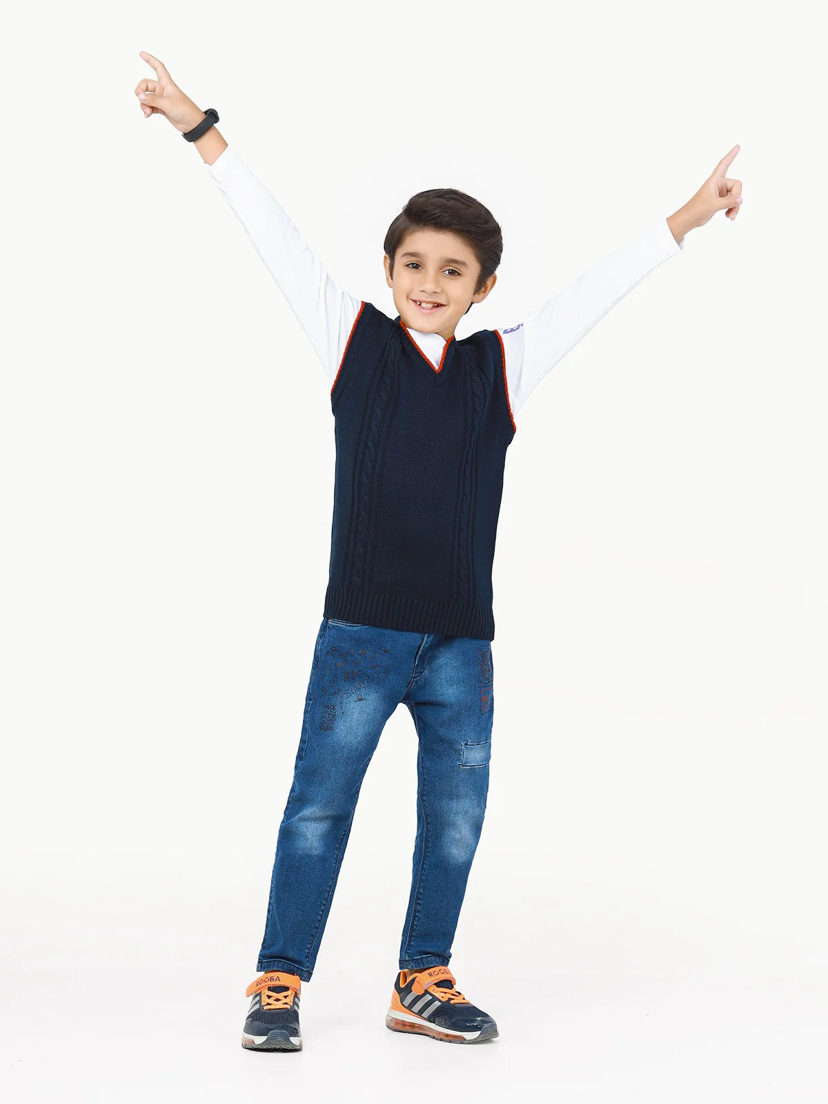 Boy's Dark Navy Sweater - EBTSWT22-016 - Image 4