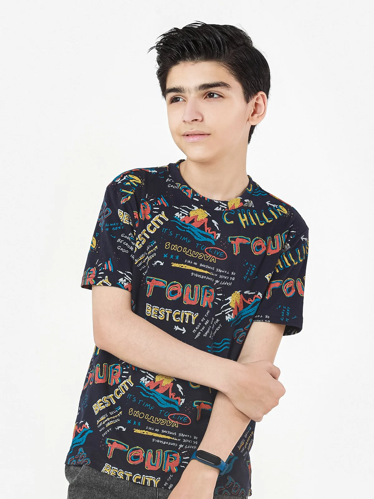 Boy's Dark Navy T-Shirt - EBTTS22-006 - Image 2