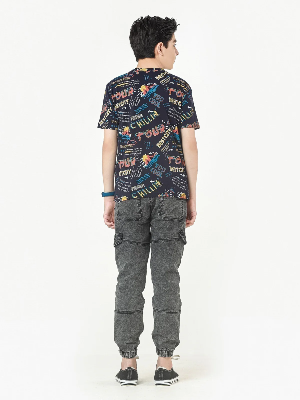 Boy's Dark Navy T-Shirt - EBTTS22-006 - Image 3