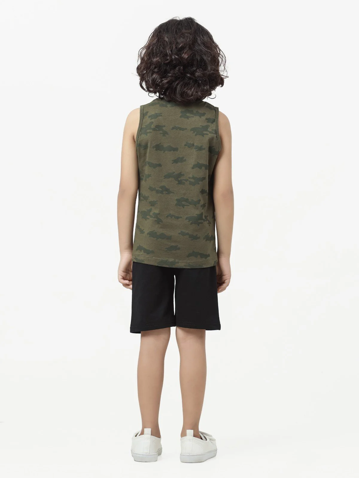 Boy's Dark Olive Tank Top - EBTT23-020 - Image 6