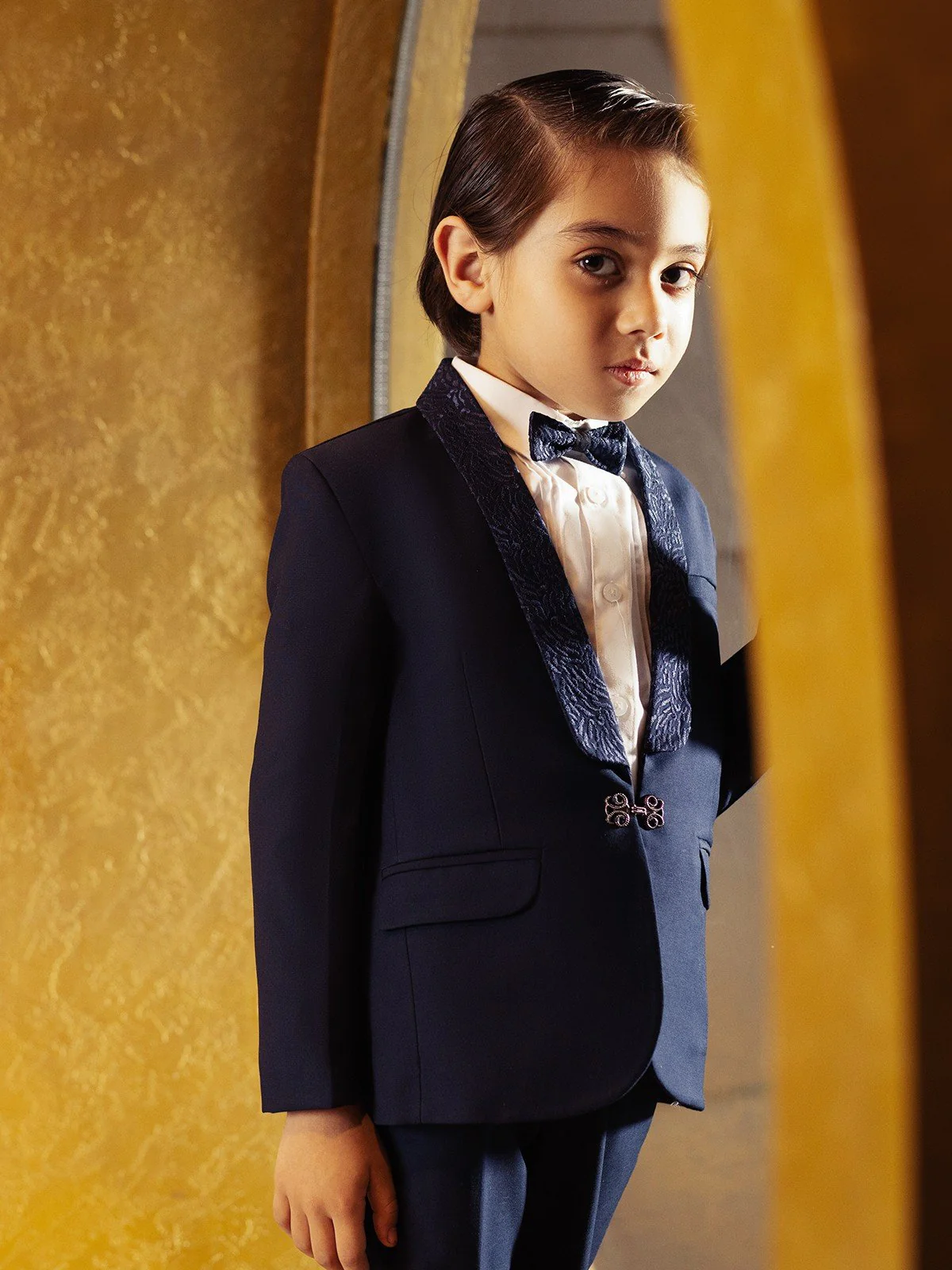 Boy's Dark Plum Coat Pant - EBTCPC22-4466 - Image 2