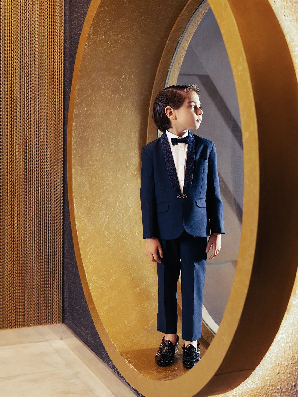 Boy's Dark Plum Coat Pant - EBTCPC22-4466 - Image 3