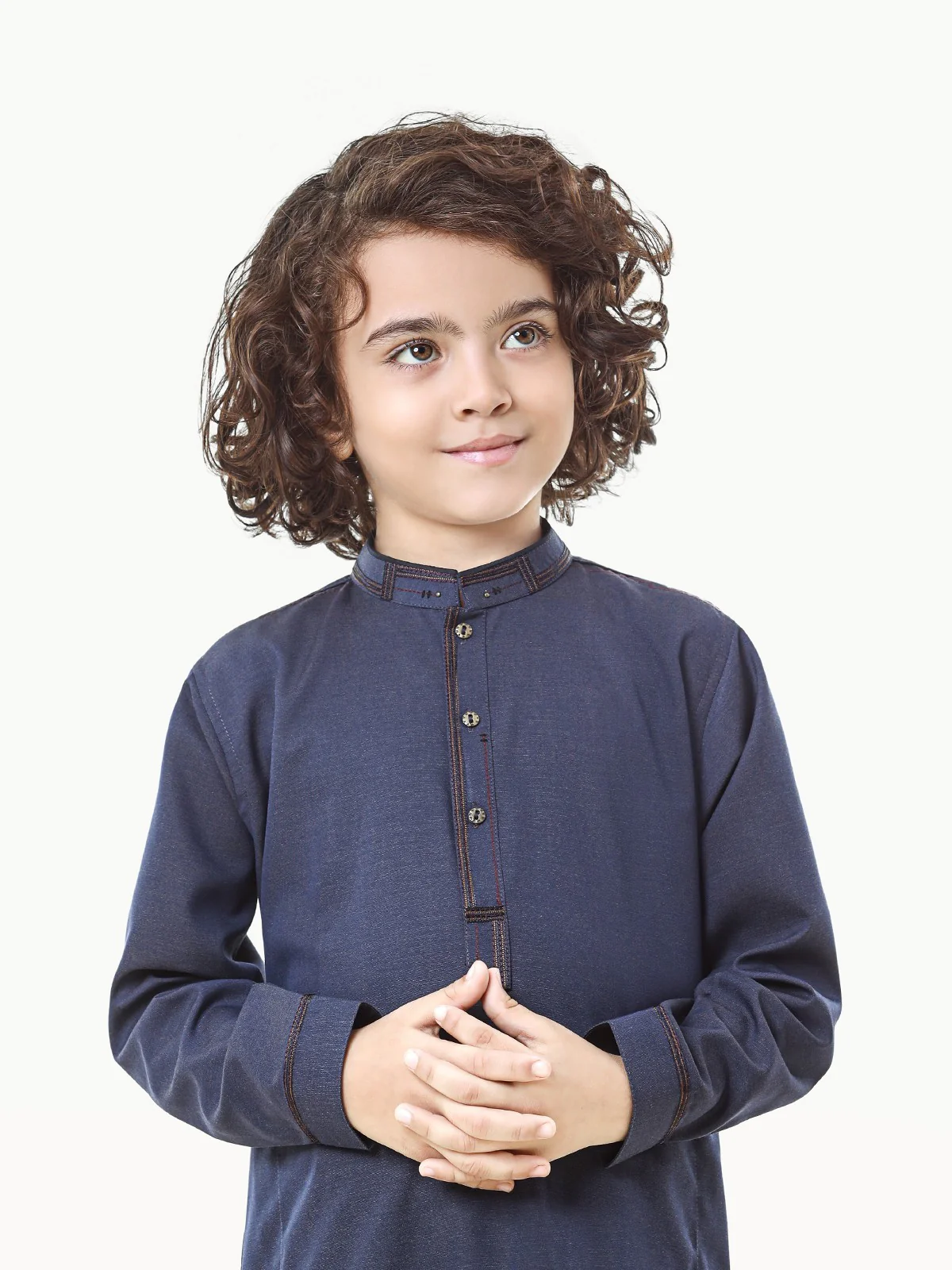 Boy's Dark Purple Kurta Shalwar - EBTKS23-3830 - Image 2