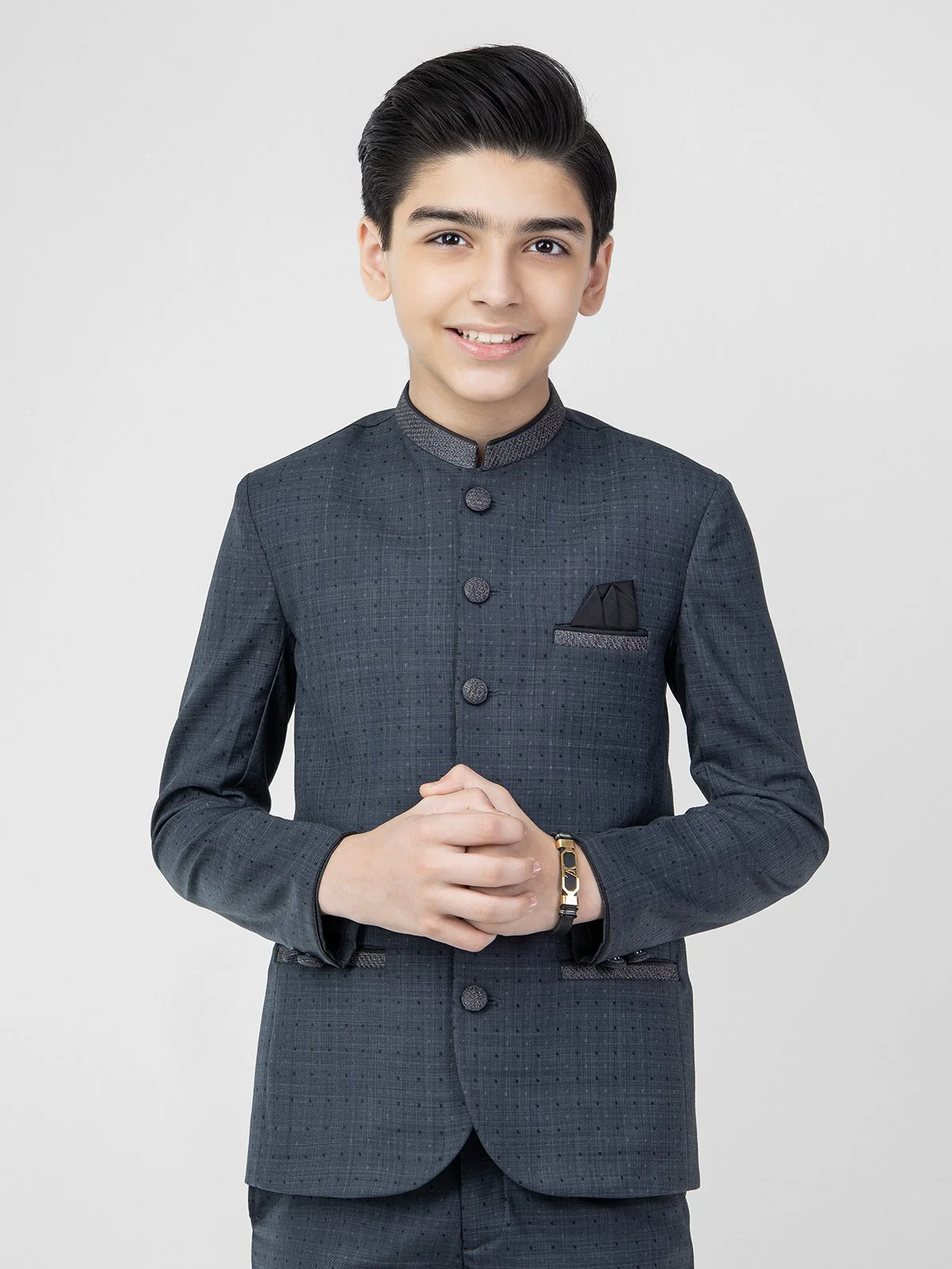 Boy's Dark Teal Prince Suit - EBTPCS21-014 - Image 2