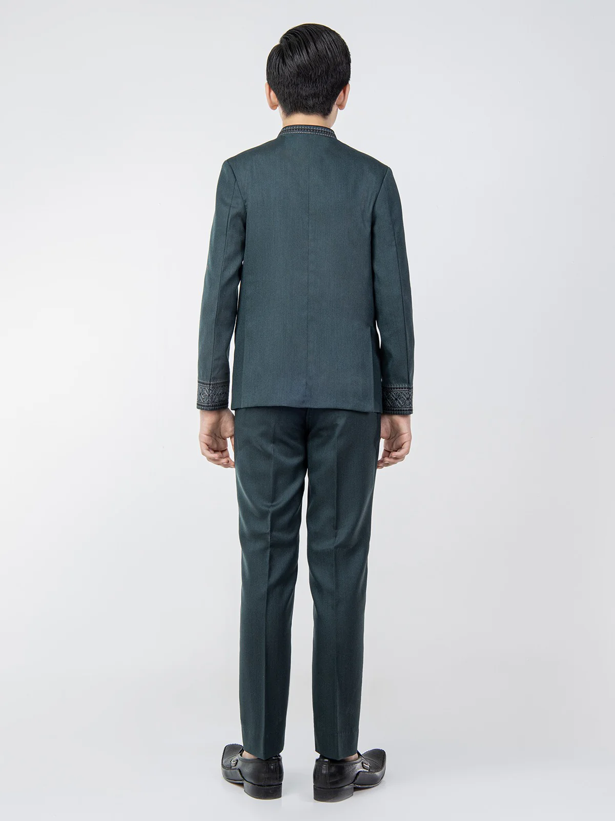 Boy's Dark Teal Prince Suit - EBTPCS21-019 - Image 6