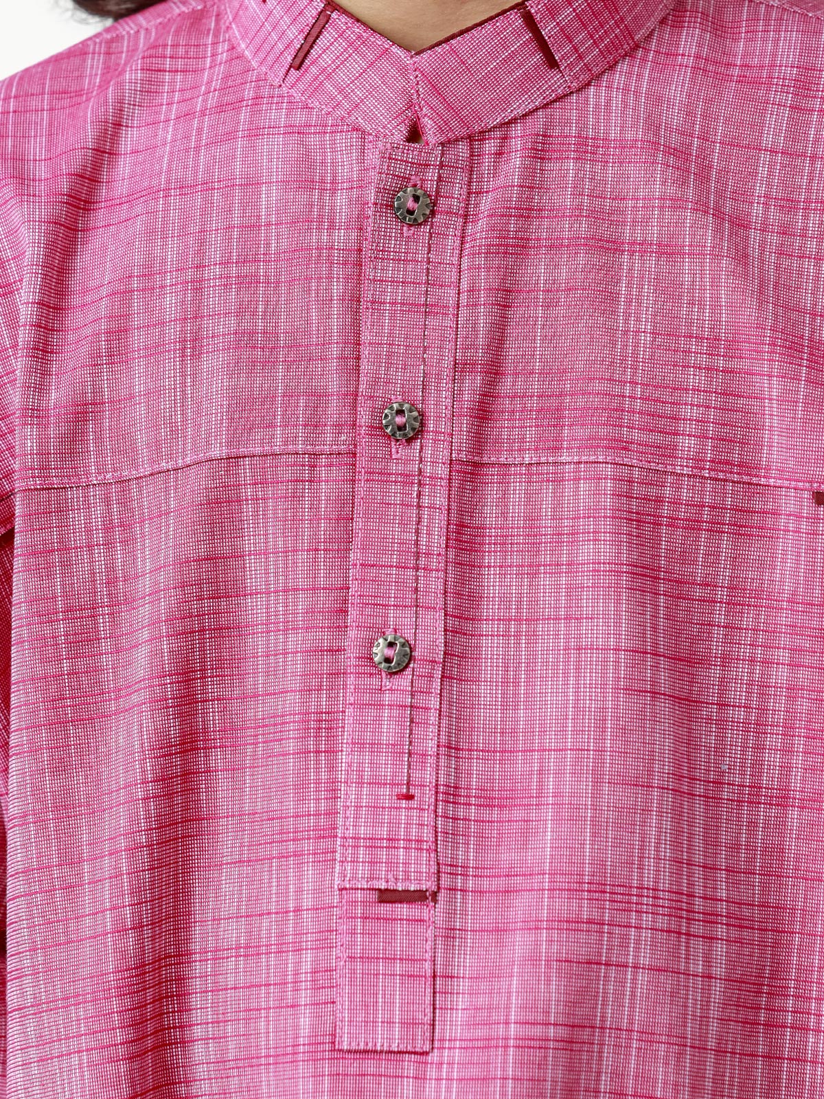 Boy's Deep Pink Kurta - EBTK22-3851 - Image 4