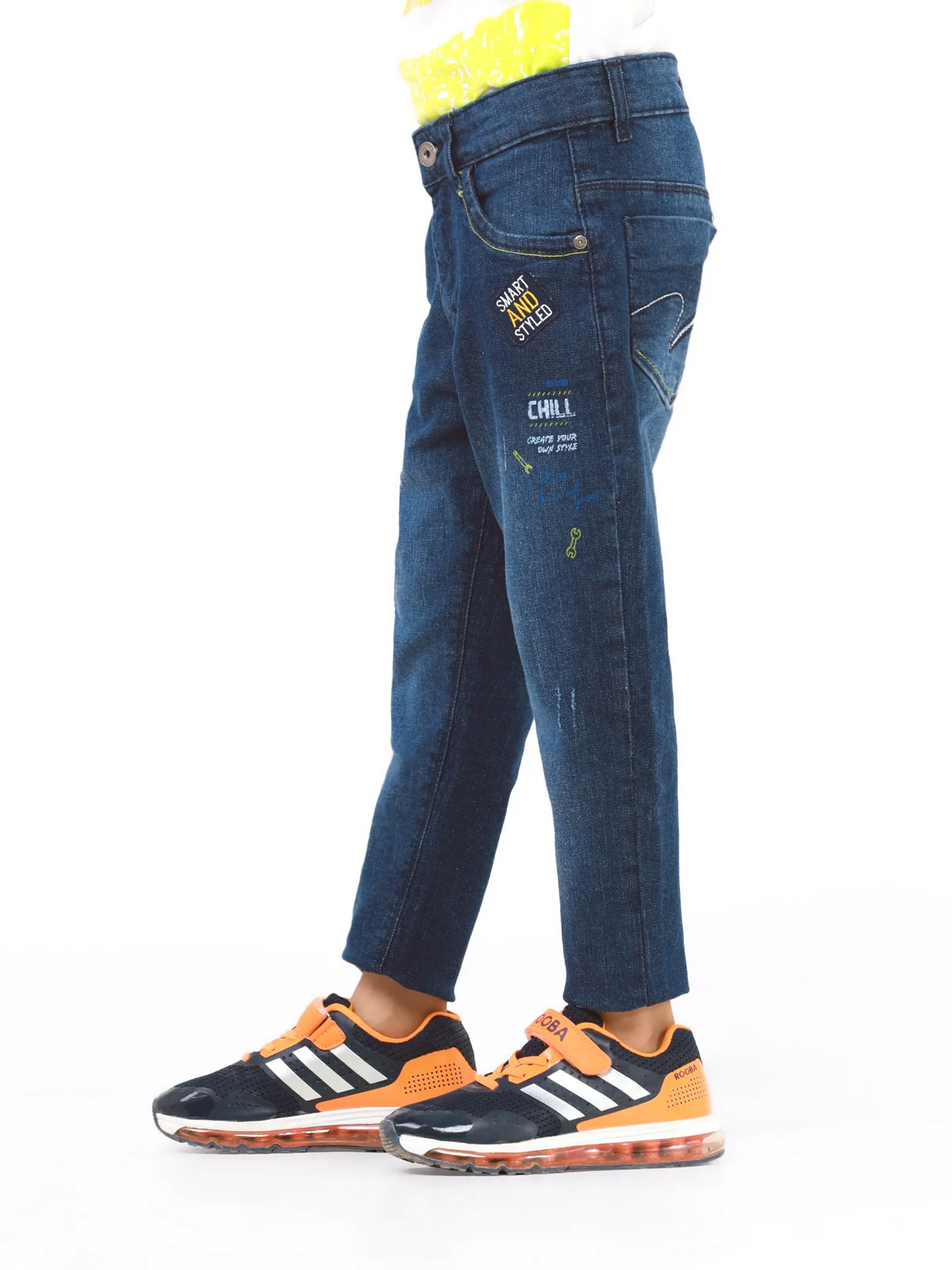 Boy's Denim Blue Denim Pant - EBBDP22-005 - Image 2
