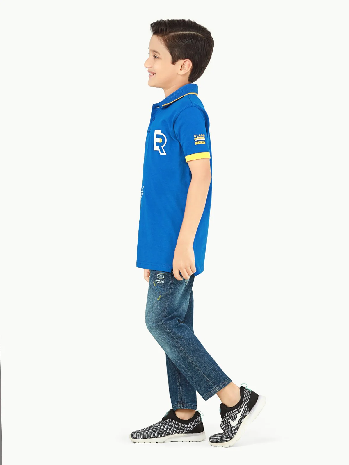 Boy's Electric Blue Polo Shirt - EBTPS22-010 - Image 3