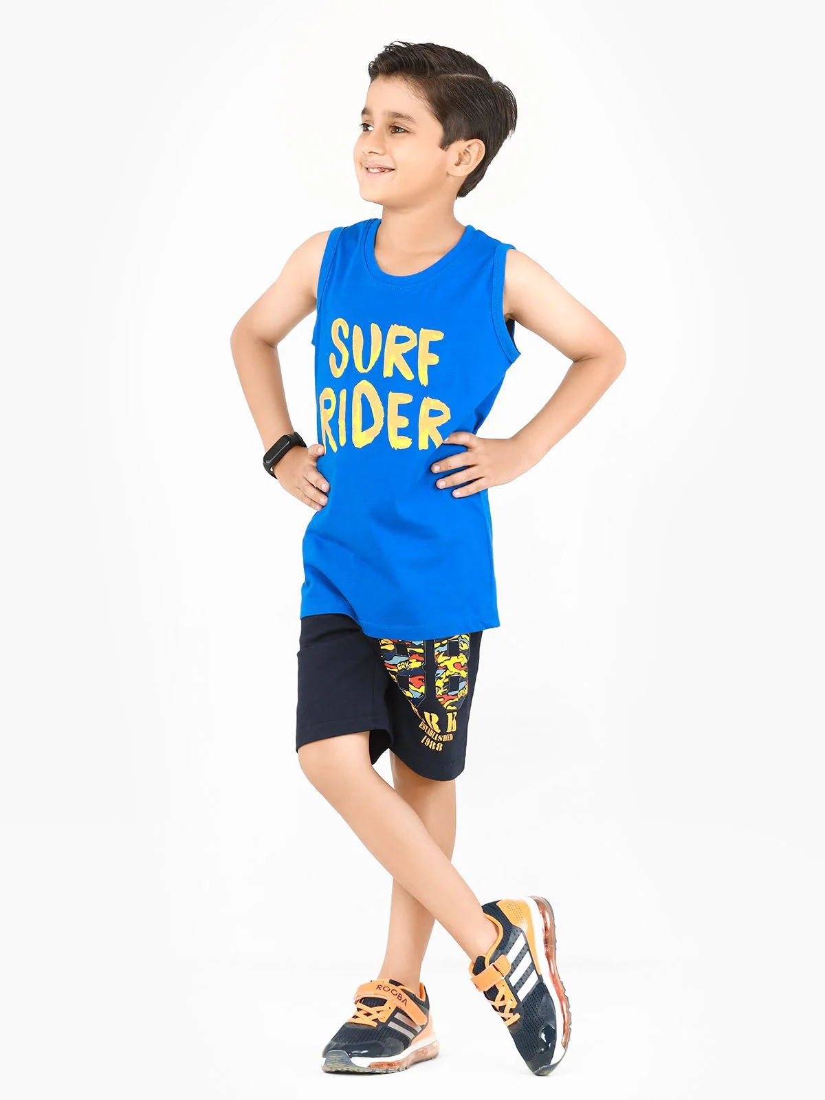 Boy's Electric Blue Tank Top - EBTT22-003 - Image 2