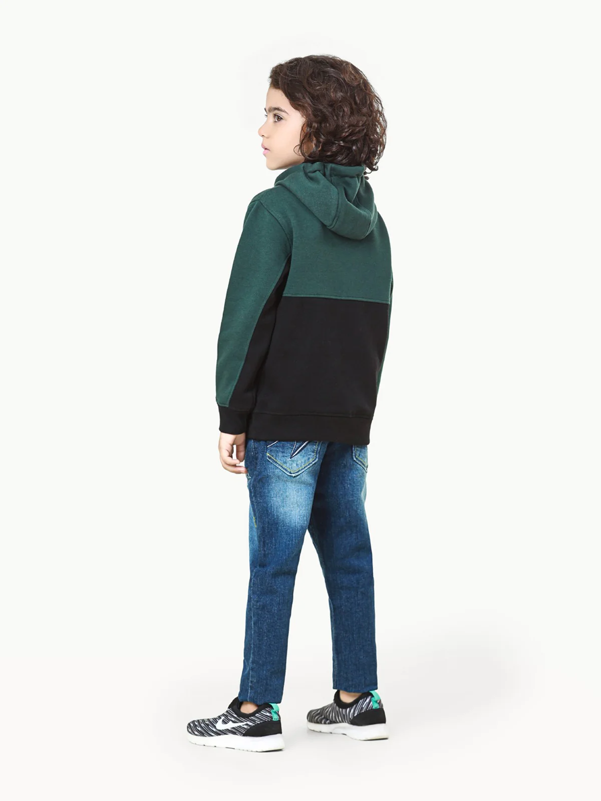 Boy's Green & Black Hoodie - EBTH22-005 - Image 6