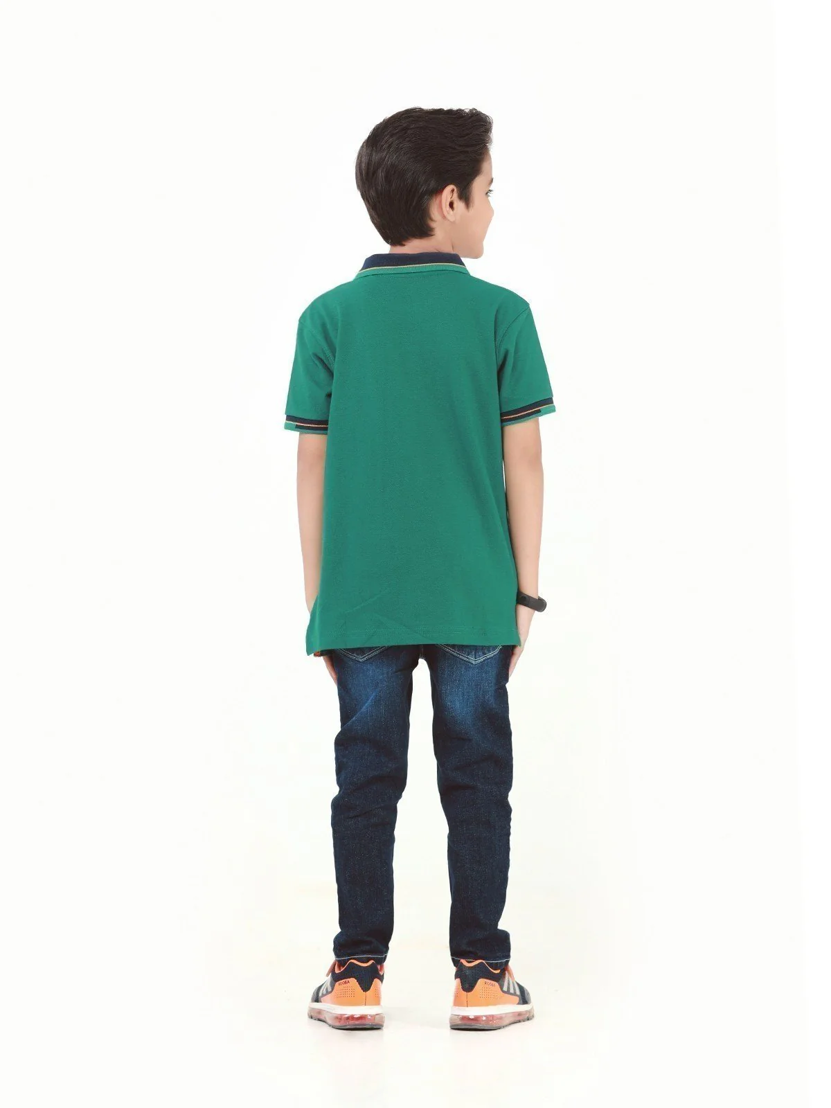 Boy's Green Polo Shirt - EBTPS22-019 - Image 6