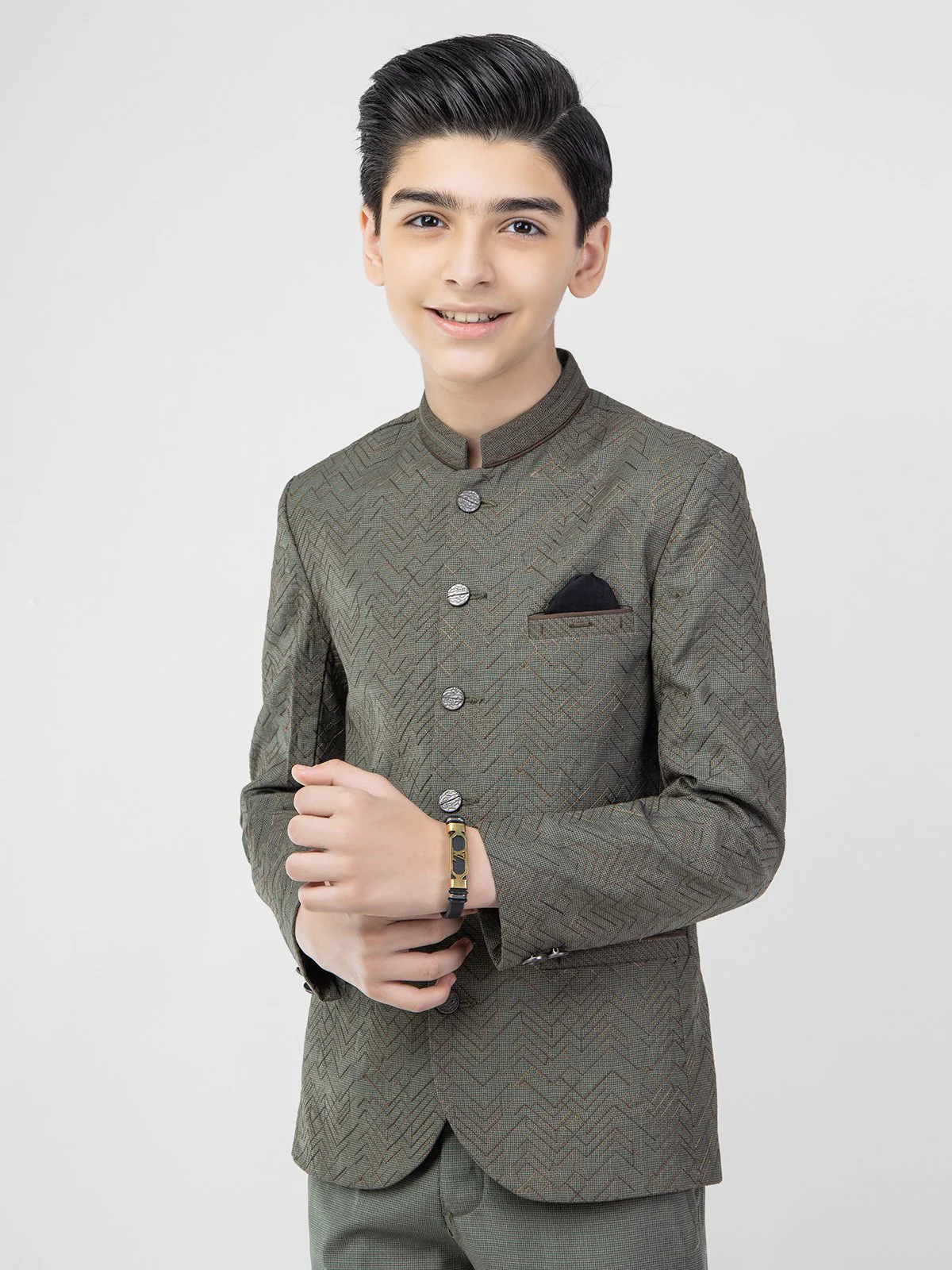 Boy's Green Prince Suit - EBTPCS21-017 - Image 2