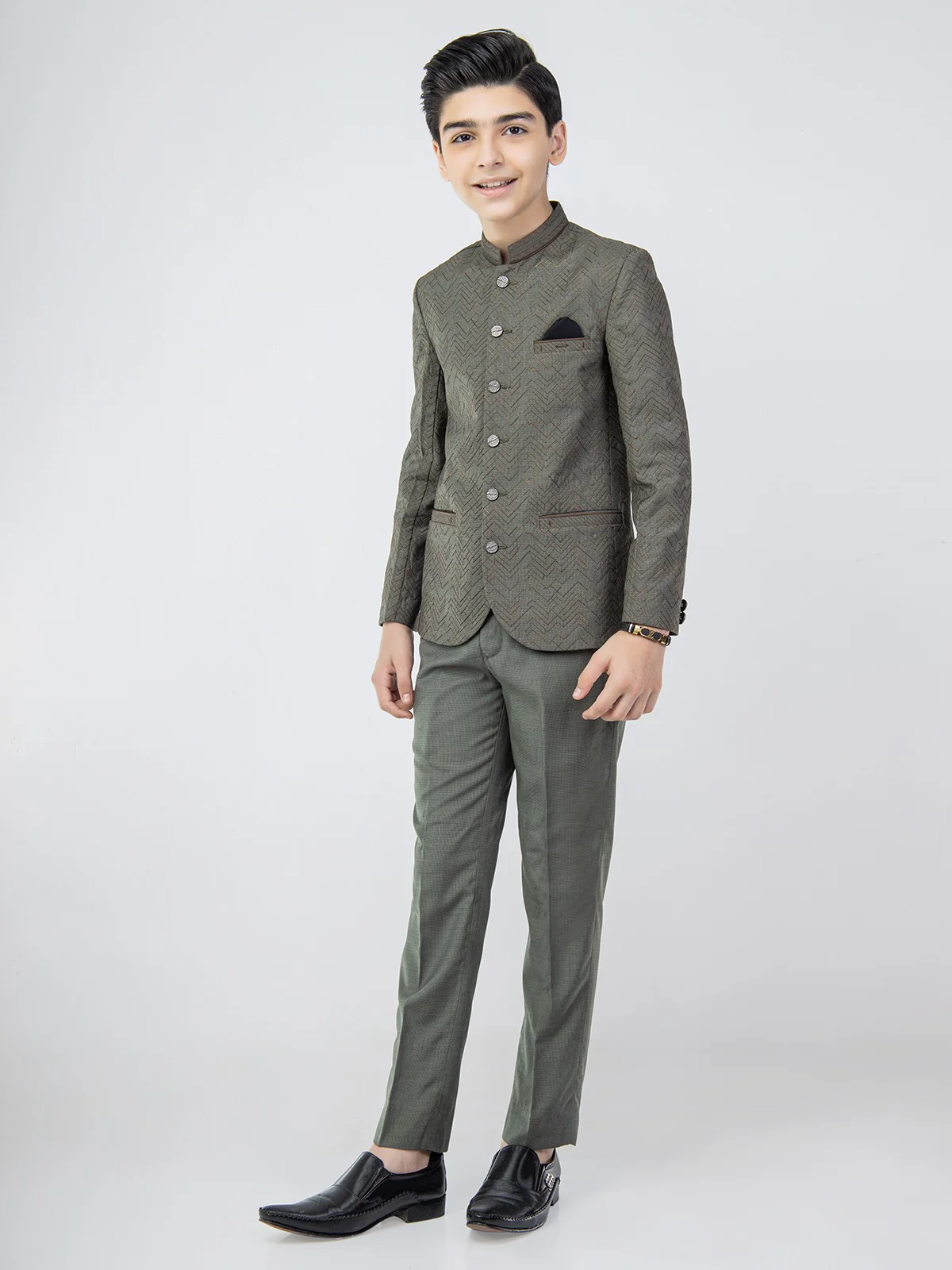Boy's Green Prince Suit - EBTPCS21-017 - Image 3
