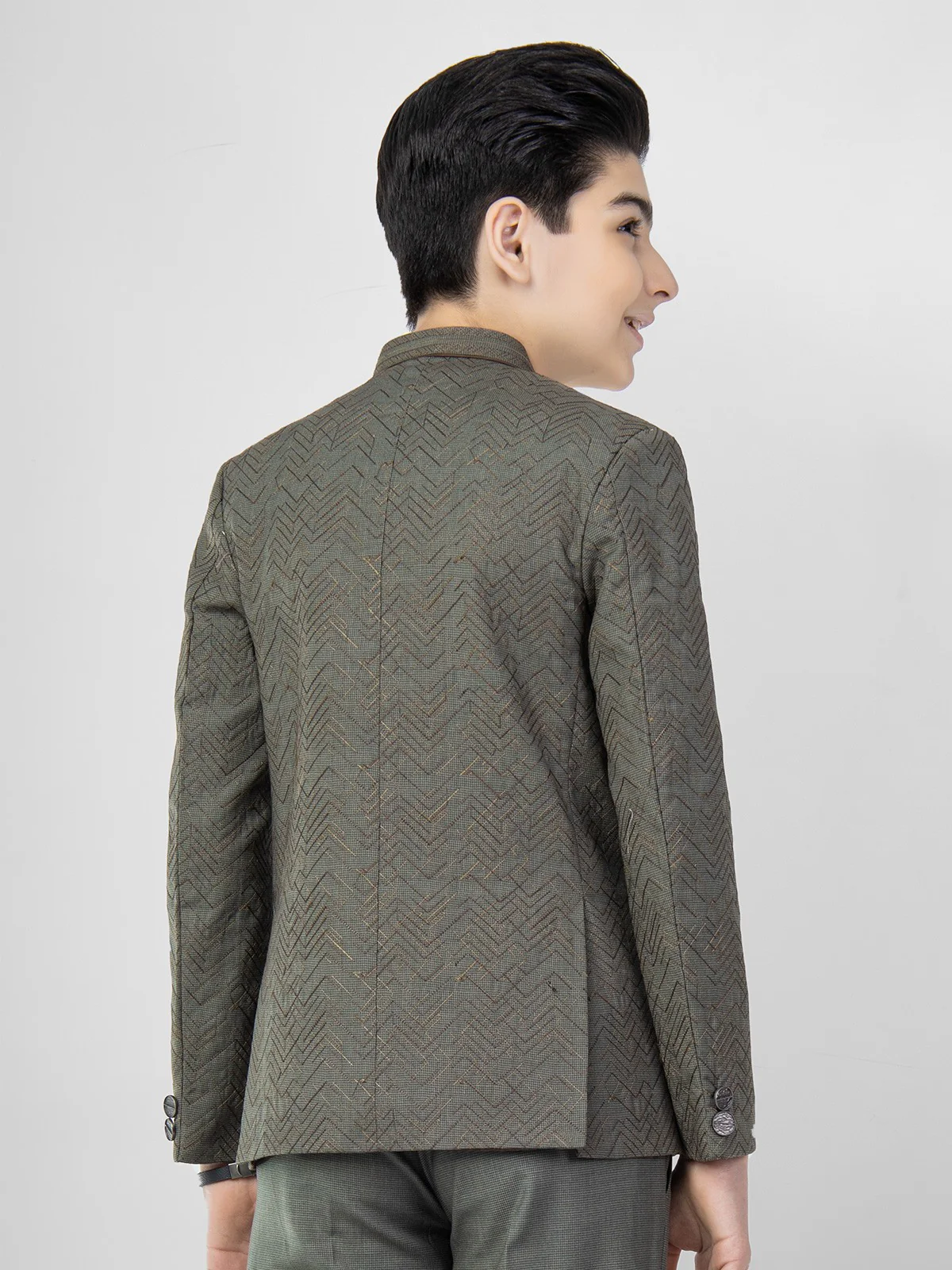 Boy's Green Prince Suit - EBTPCS21-017 - Image 5