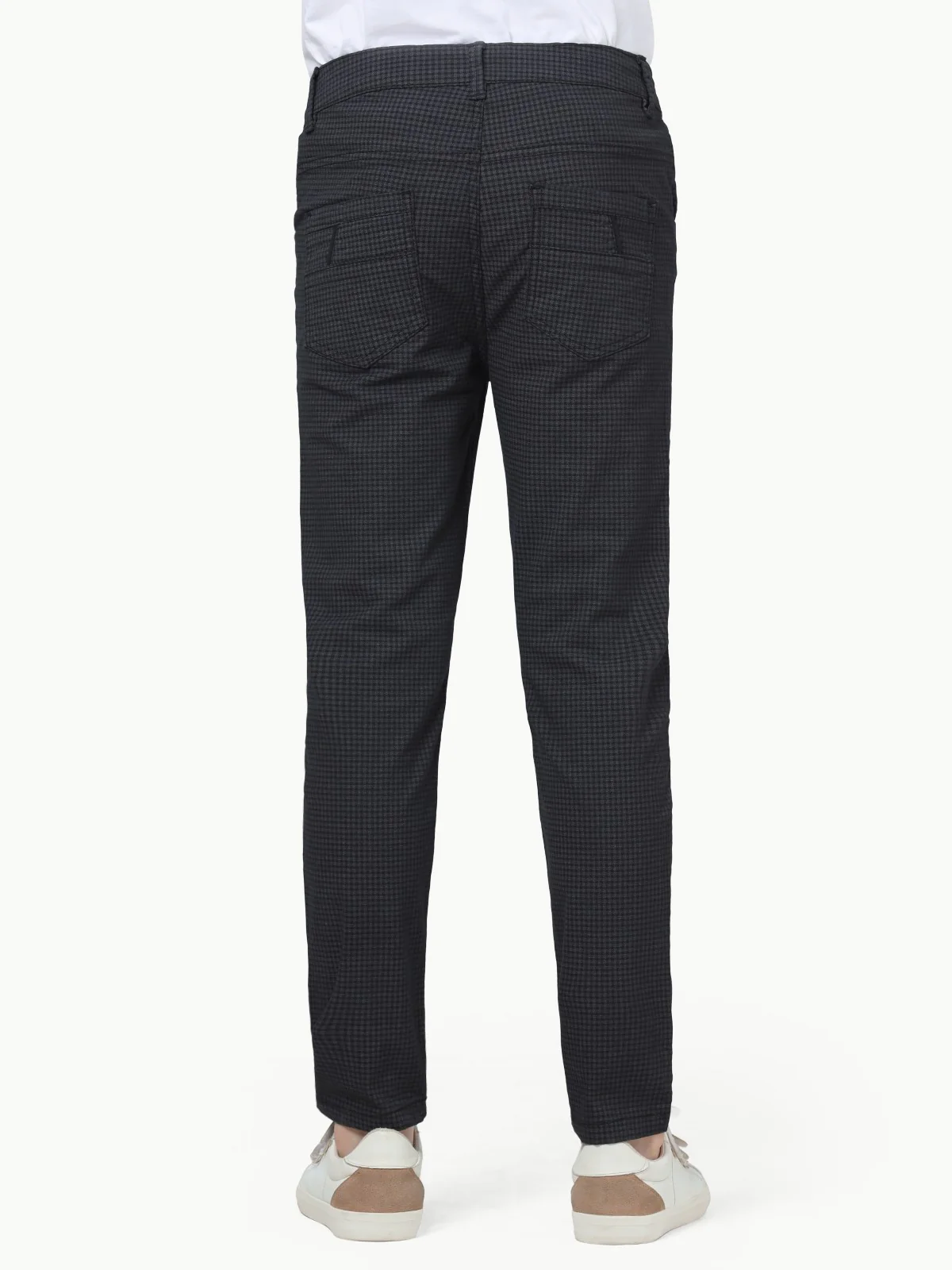Boy's Grey & Black Chino Pant - EBBCP23-012 - Image 5