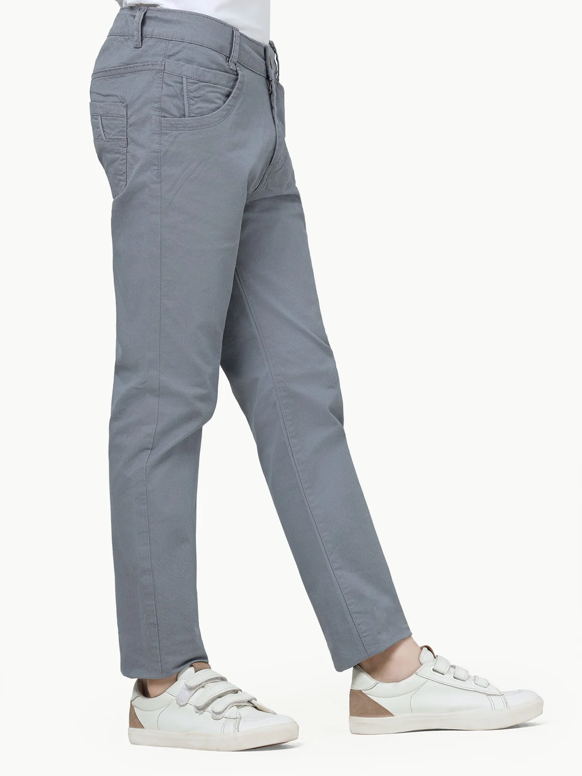 Boy's Grey Chino Pant - EBBCP23-016 - Image 2