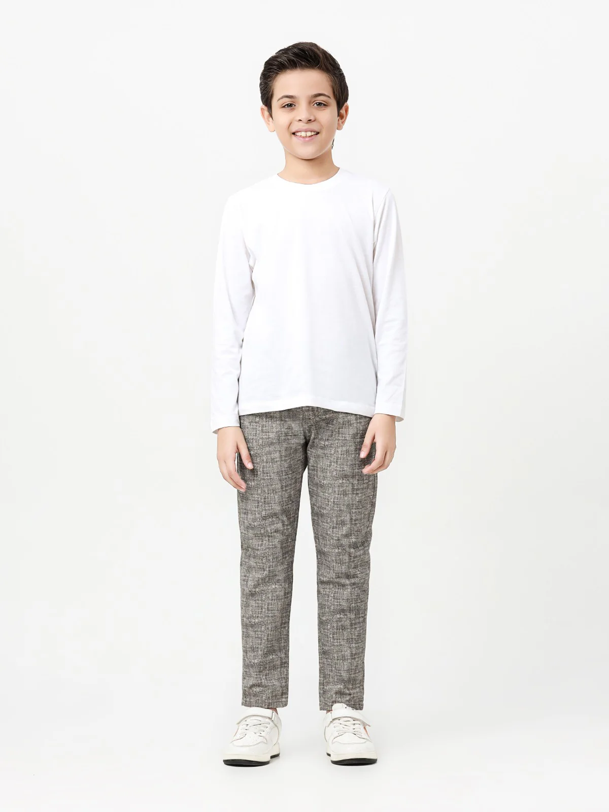 Boy's Grey Chino Pant - EBBCP23-021 - Image 2