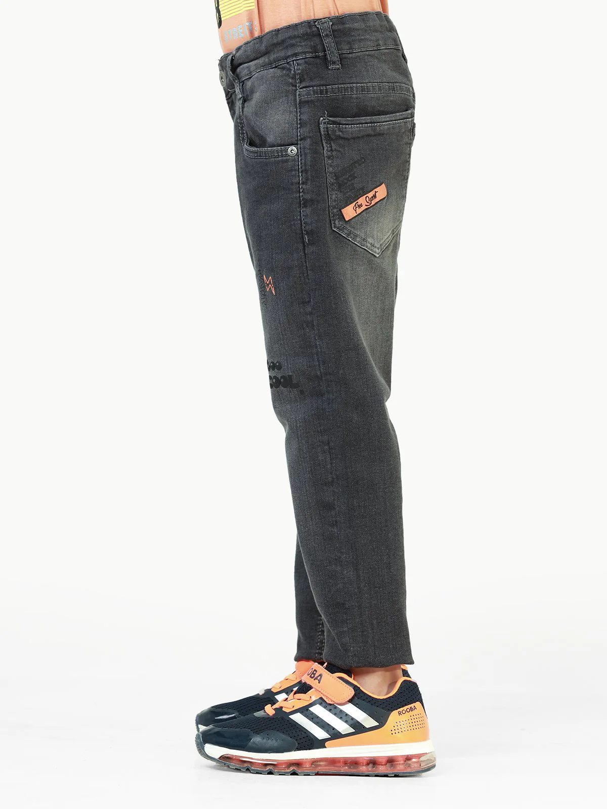 Boy's Grey Denim Pant - EBBDP22-010 - Image 2