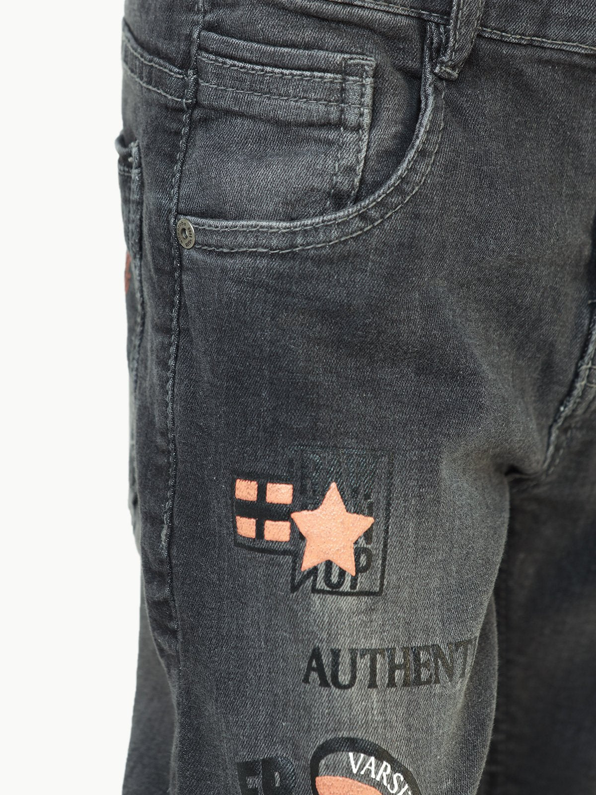 Boy's Grey Denim Pant - EBBDP22-010 - Image 5