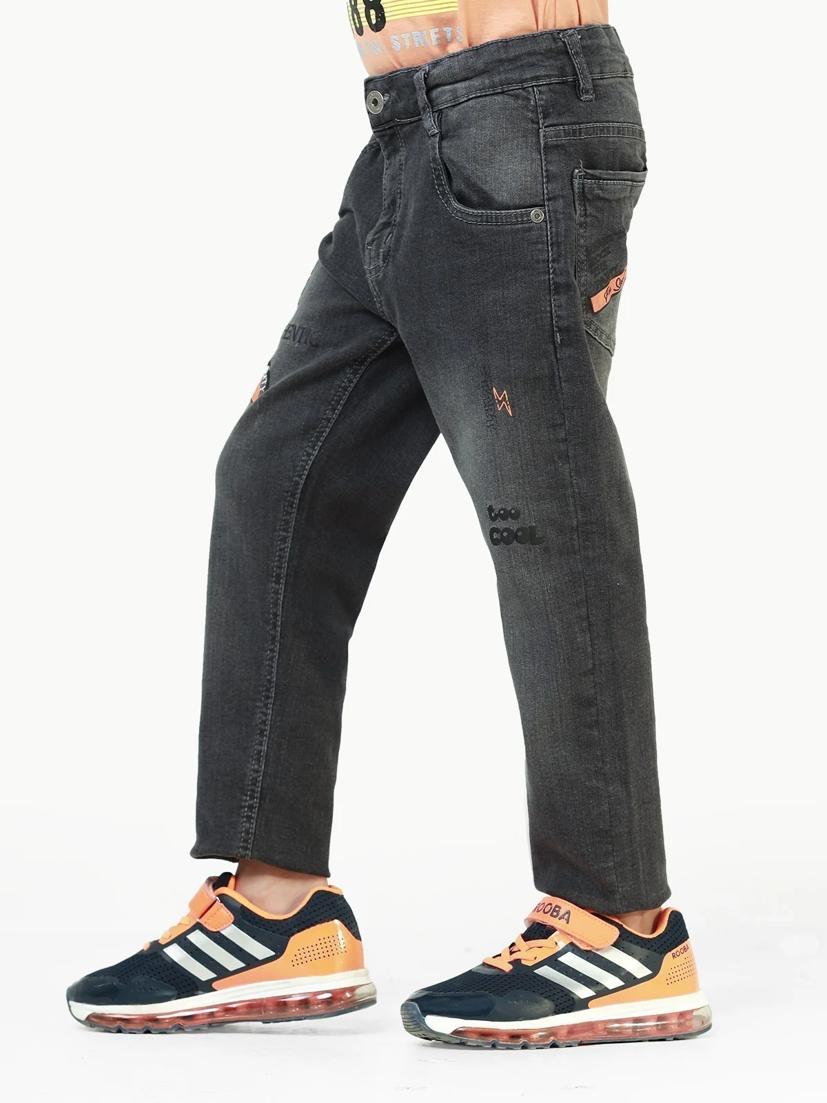 Boy's Grey Denim Pant - EBBDP22-010 - Image 7