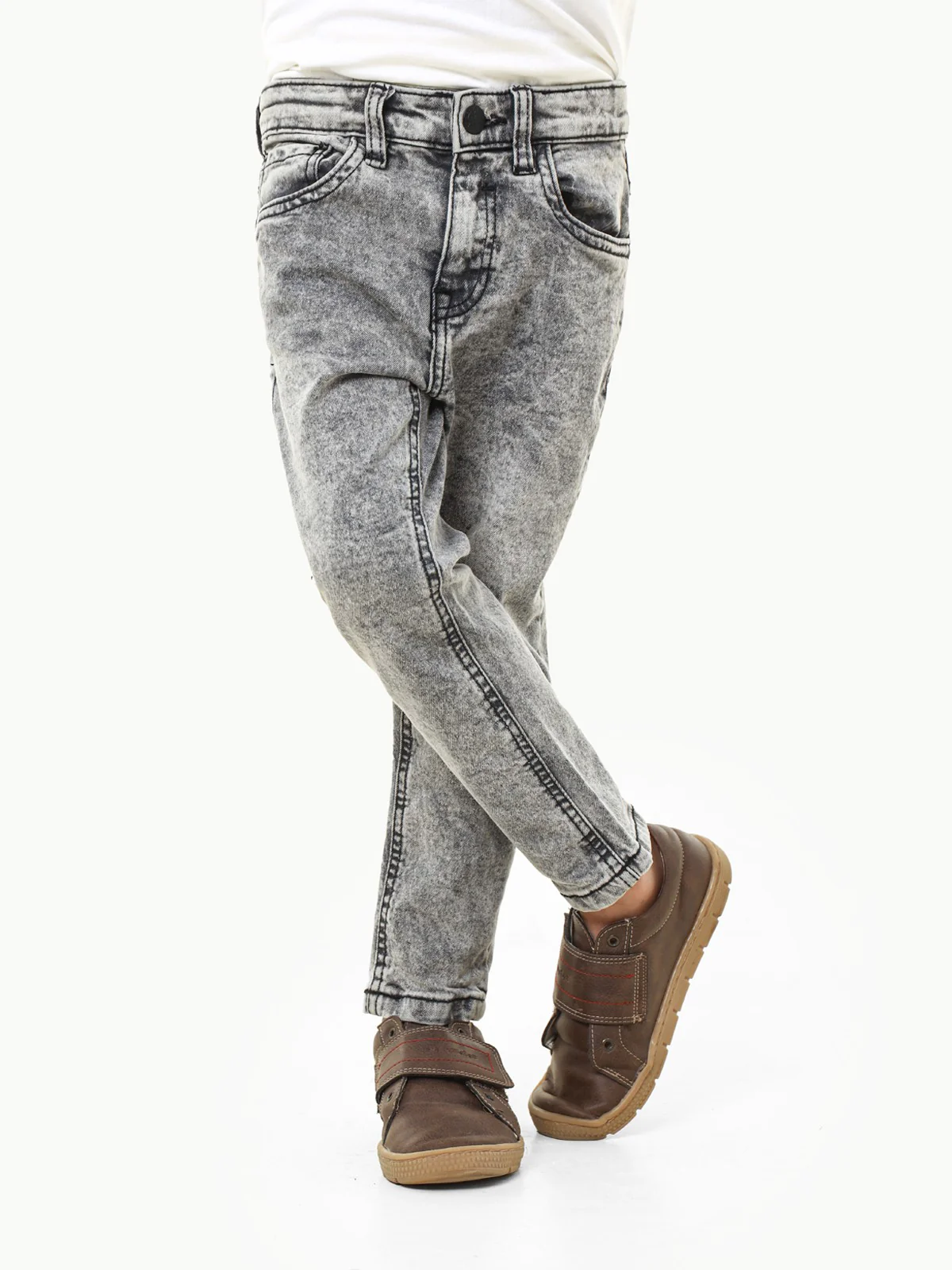 Boy's Grey Denim Pant - EBBDP22-021 - Image 3