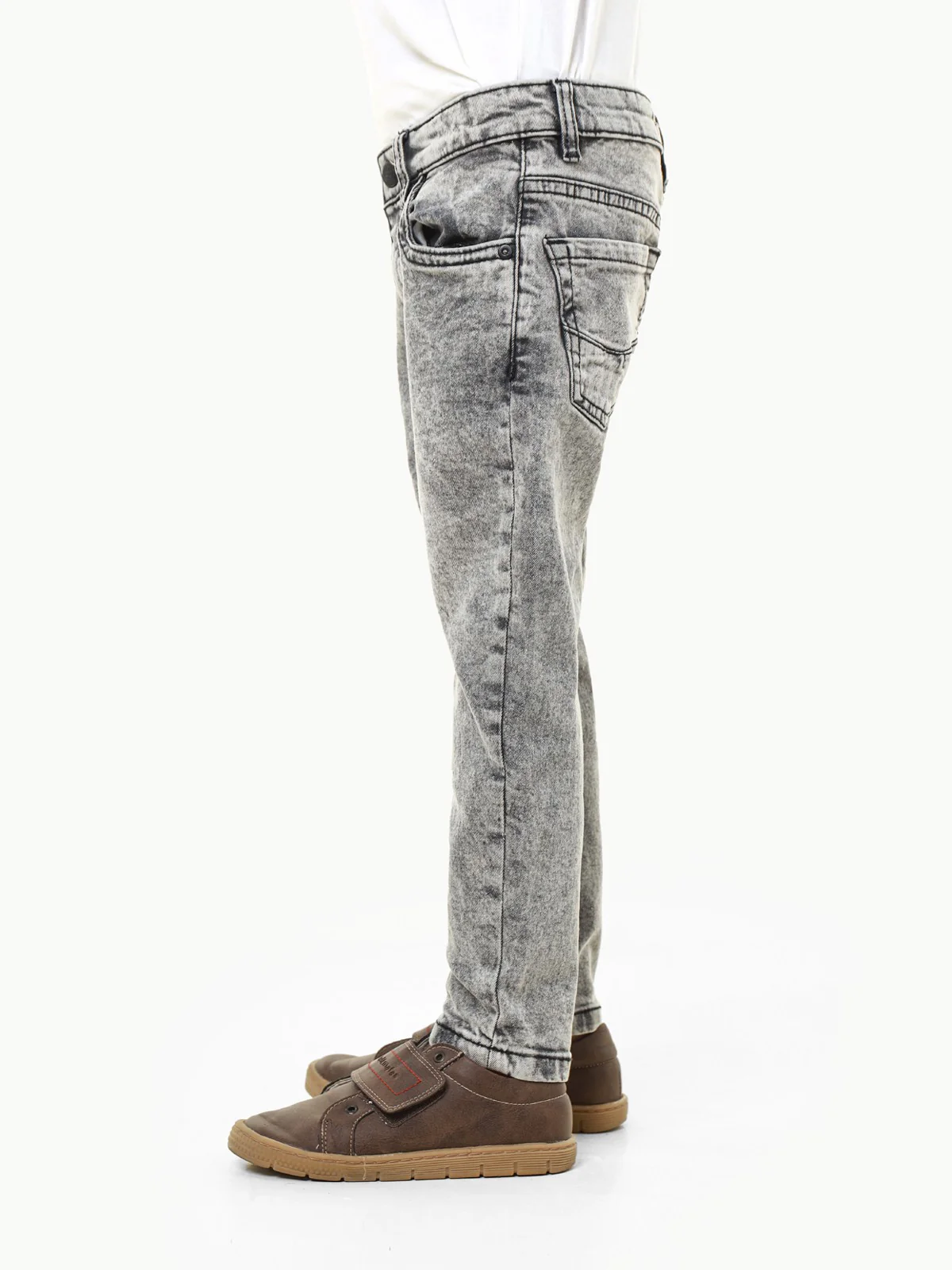 Boy's Grey Denim Pant - EBBDP22-021 - Image 4