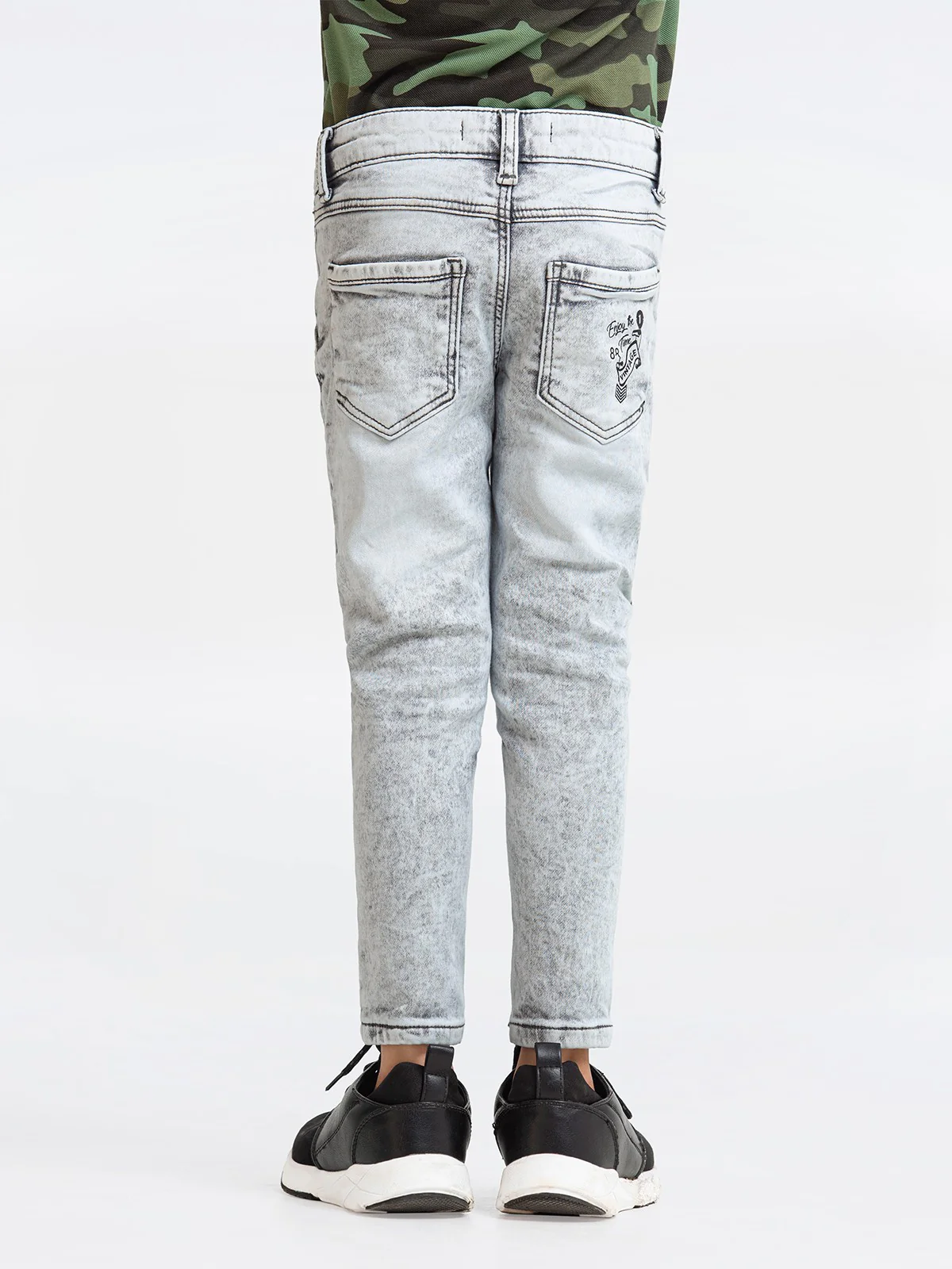 Boy's Grey Denim Pant - EBBDP23-011 - Image 5