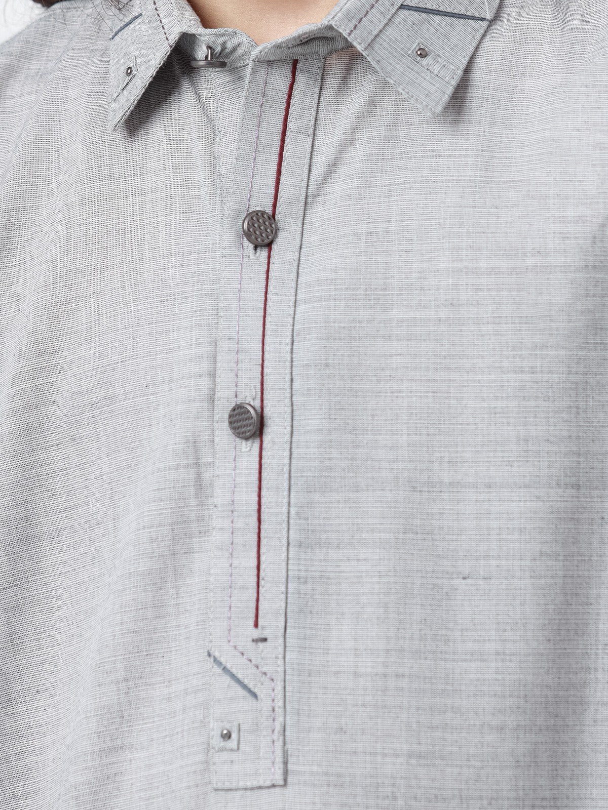 Boy's Grey Kurta Shalwar - EBTKS23-3859 - Image 3
