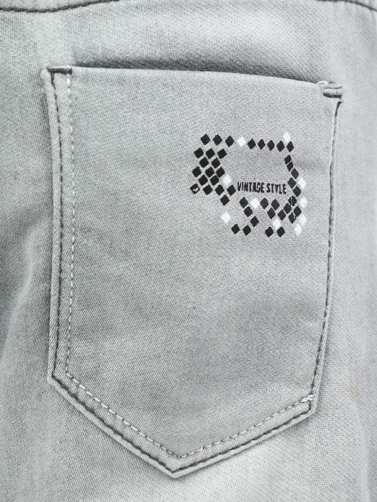 Boy's Heather Grey Denim Pant - EBBDP22-007 - Image 5