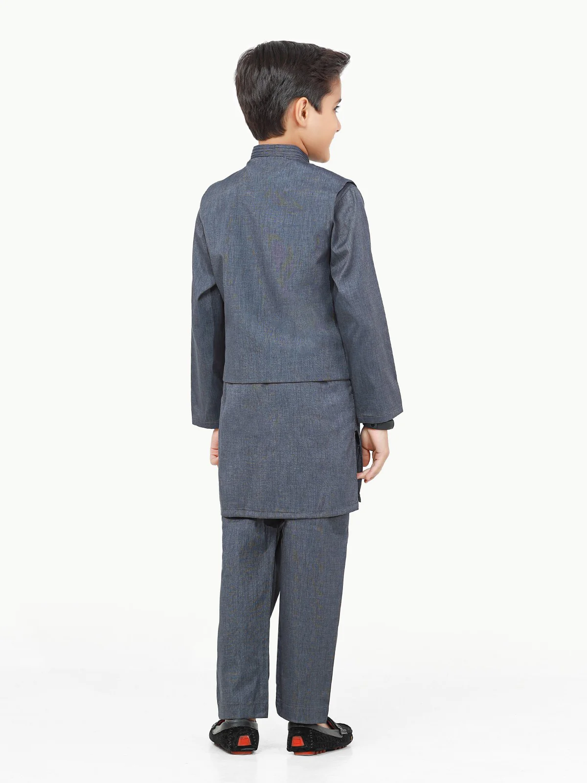 Boy's Indigo Waist Coat Suit - EBTWCSC22-011 - Image 6