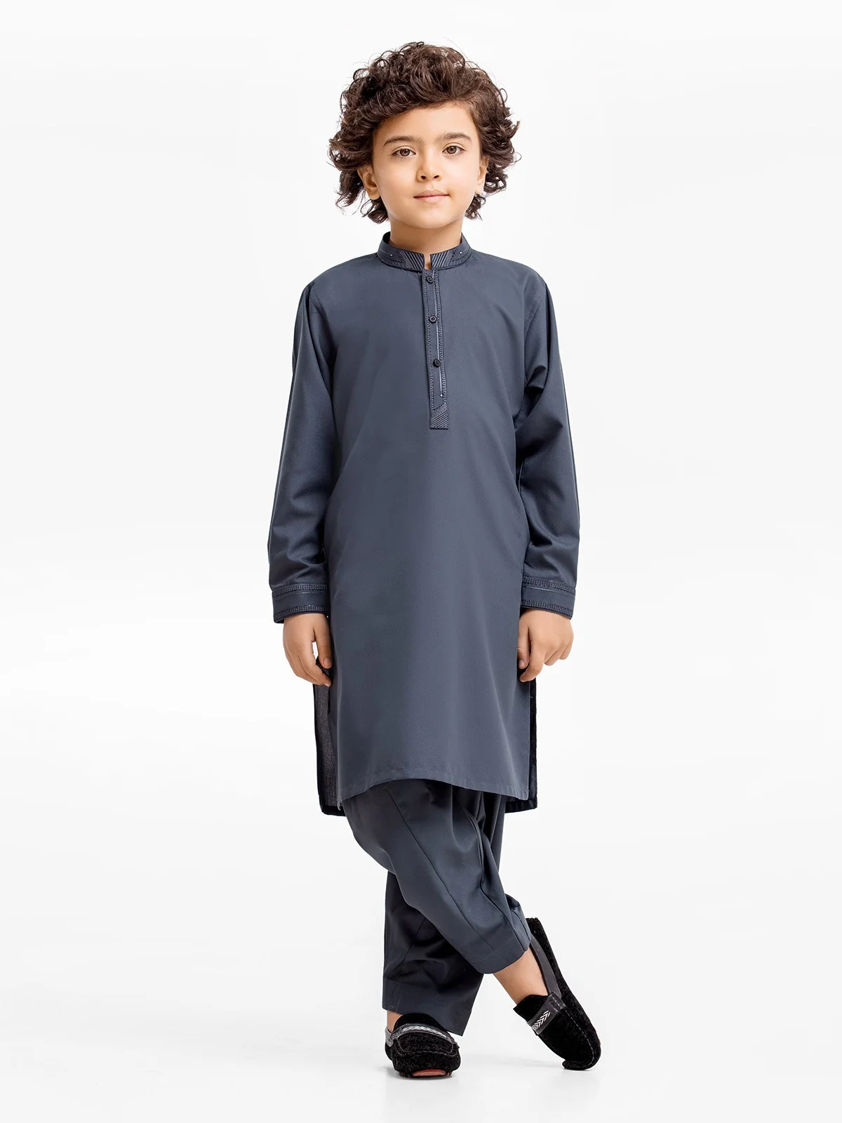 Boy's Kai Green Kurta Shalwar - EBTKS23-3875 - Image 2