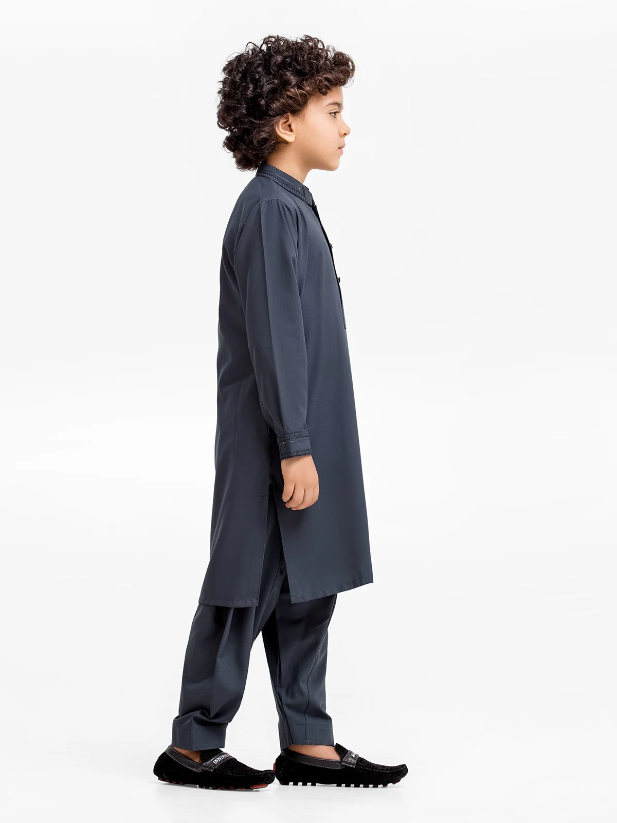 Boy's Kai Green Kurta Shalwar - EBTKS23-3875 - Image 3