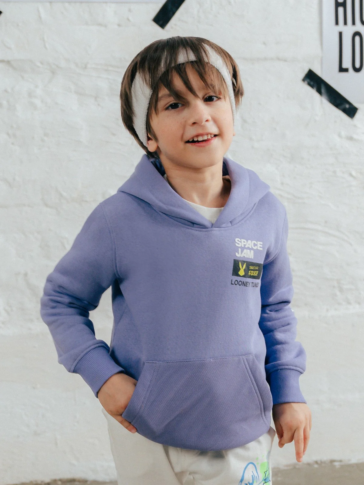 Boy's Lavender Hoodie - EBTH23-006 - Image 2