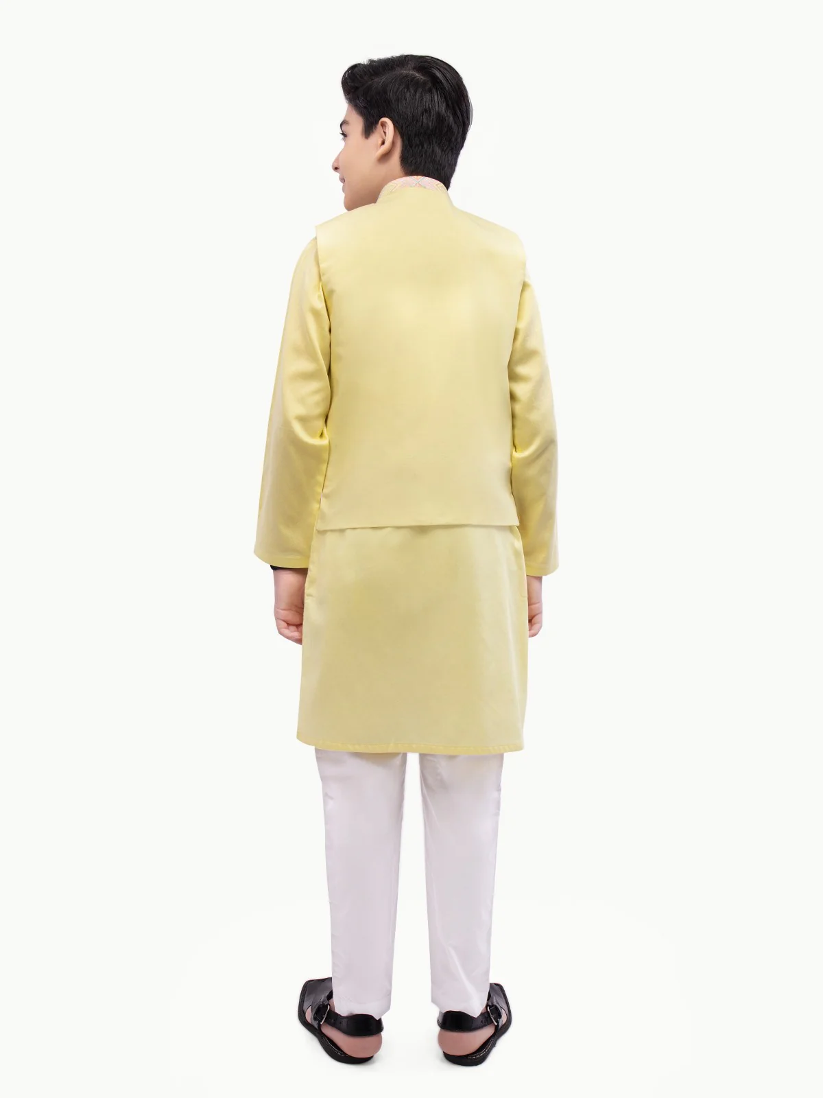 Boy's Lemon Waist Coat Suit - EBTWCSC22-012 - Image 5