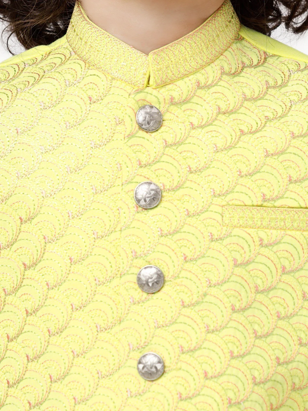 Boy's Lemon Waist Coat Suit - EBTWCSC22-017 - Image 3