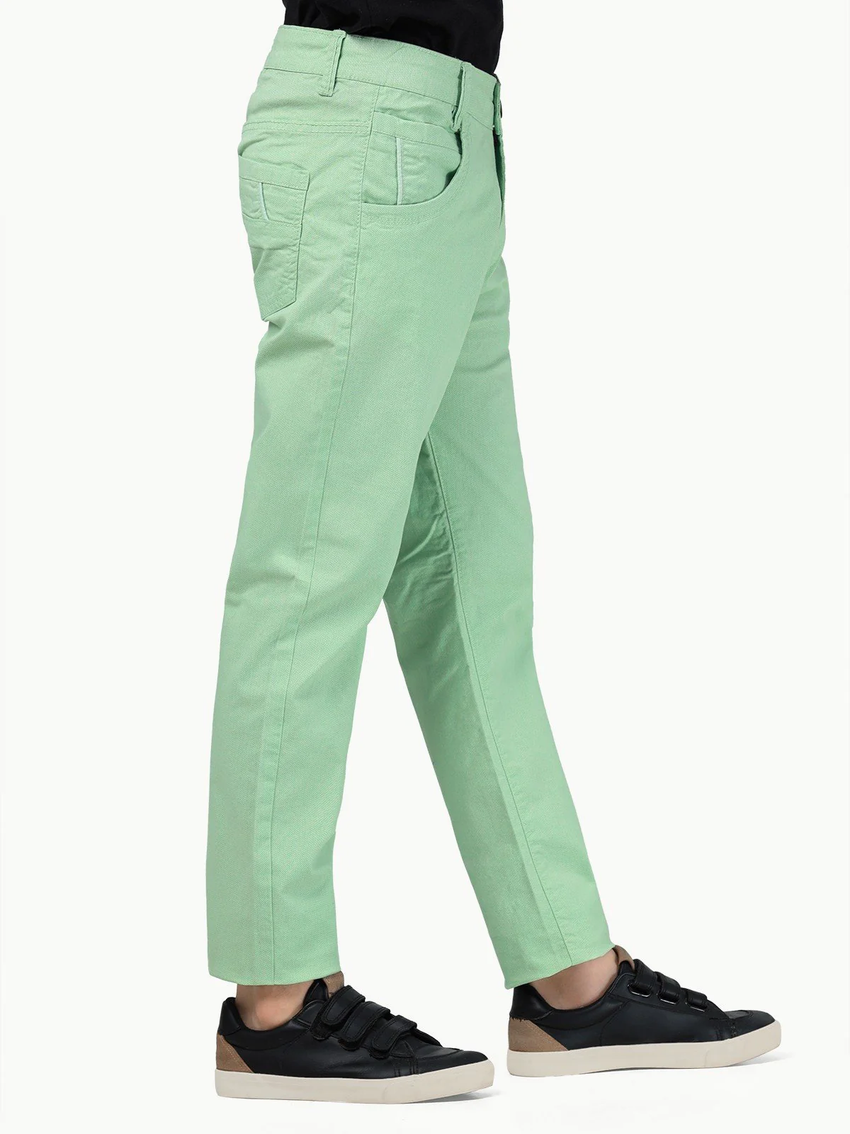 Boy's Light Green Chino Pant - EBBCP23-015 - Image 3