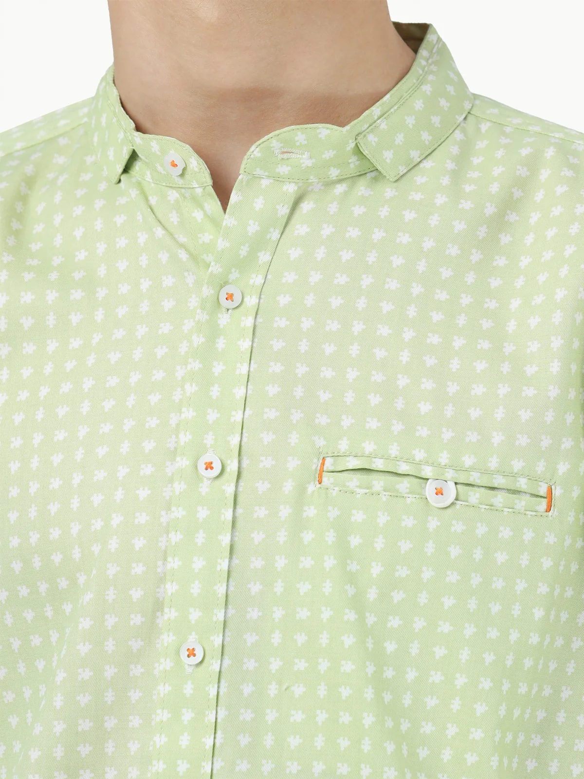 Boy's Light Green Shirt - EBTS23-27428 - Image 4